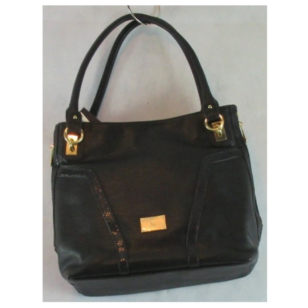 INC International Concepts Women's Lony Tote Bag, Black, One Size